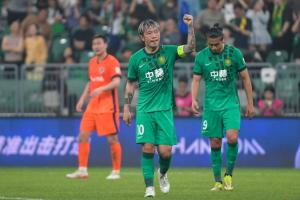 火力全开！国安连续5轮单场攻入2球以上 张玉宁张稀哲各献3球配图
